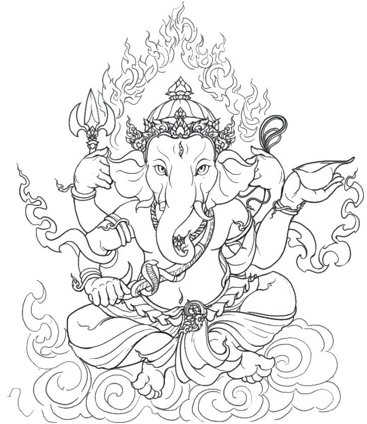 727x841 Taj Mahal Coloring Page
