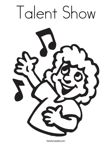 Talent Show Coloring Page 468x605 Talent Show Coloring Page