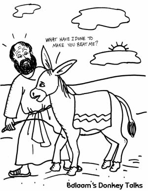 300x388 Balaam And The Talking Donkey Coloring Pages