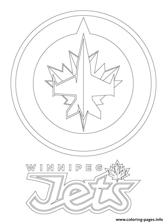 640x853 Winnipeg Jets Logo Nhl Hockey Sport Coloring Pages Printable