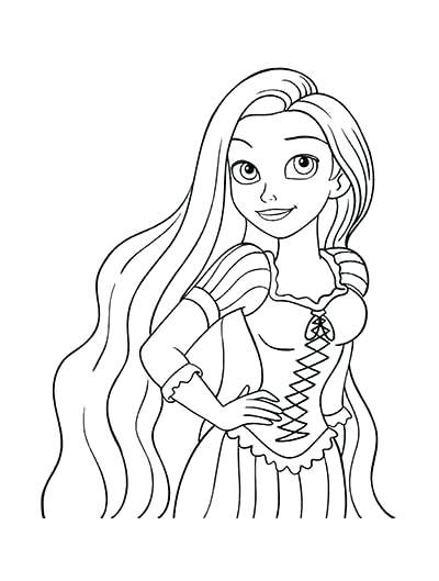 Tangled Coloring Pages Coloring Page From Tangled By Tangled 400x529 Tangled Coloring Pages Coloring Page From Tangled By Tangled