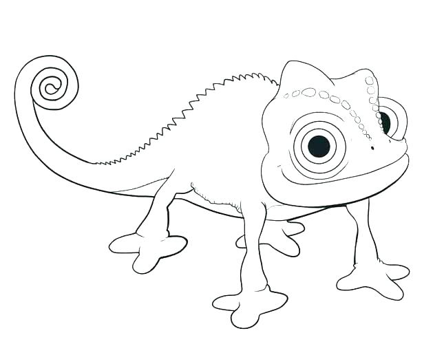 645x500 Tangled Color Pages Pascal Coloring Page Fresh