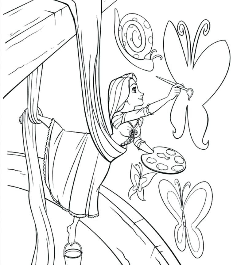 772x864 Best Rapunzel Coloring Pages Ideas On Pascal And Friends