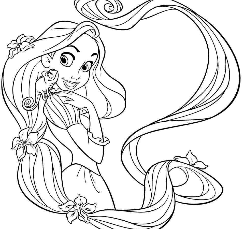 Printable Disney Princess Coloring Pages Rapunzel General Free 955x900 Printable Disney Princess Coloring Pages Rapunzel General Free