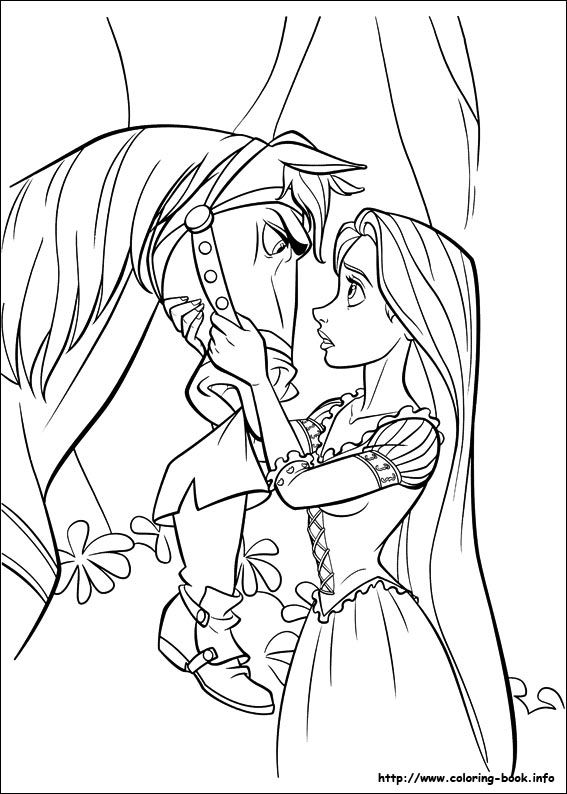 Tangled Coloring Picture The Kid In Me Color 567x794 Tangled Coloring Picture The Kid In Me Color