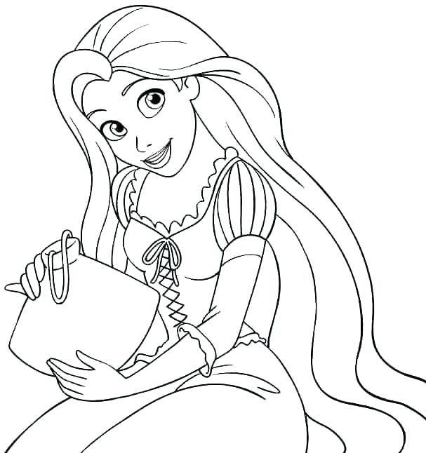Rapunzel Coloring Page Princess Coloring Pages Face 6 Tangled 607x646 Rapunzel Coloring Page Princess Coloring Pages Face 6 Tangled