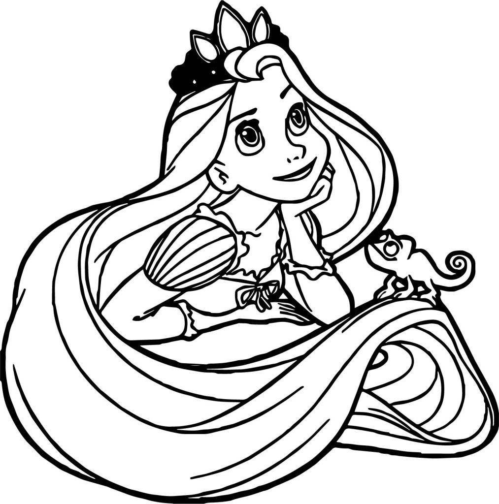 Tangled Printable Coloring Pages Disney Princess Rapunzel Simple 1013x1024 Tangled Printable Coloring Pages Disney Princess Rapunzel Simple