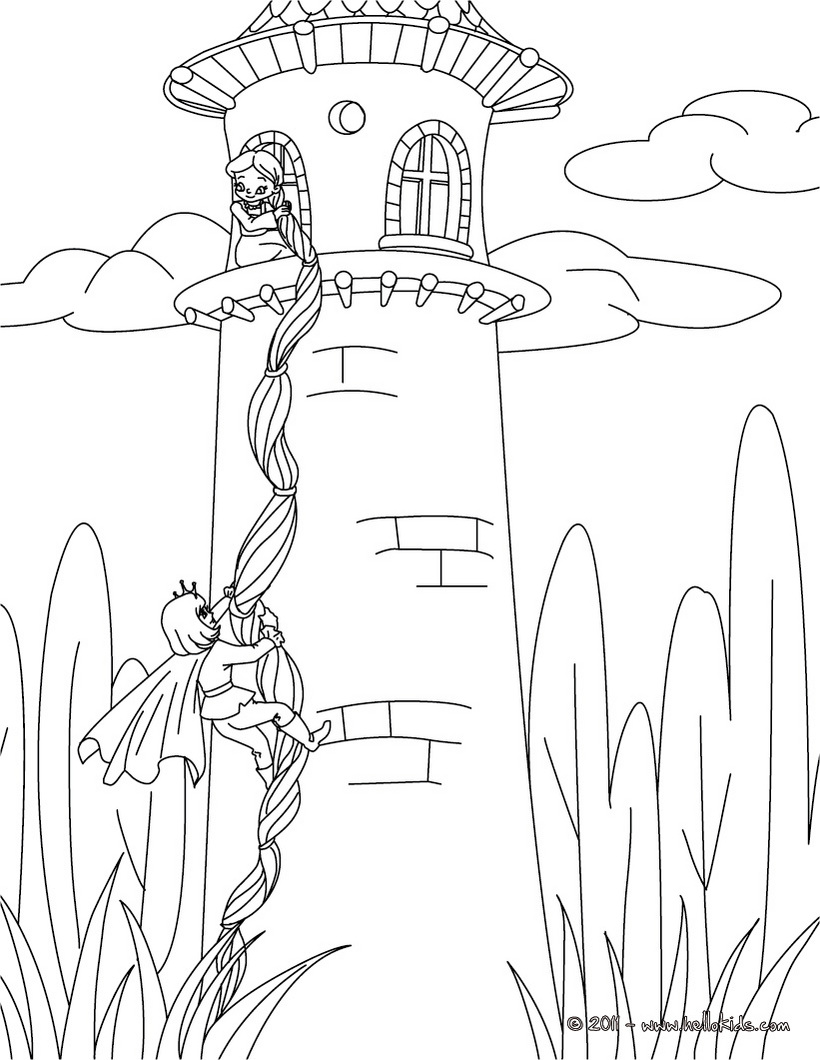 Rapunzel Fairy Tale Coloring Page 820x1060 Rapunzel Fairy Tale Coloring Page