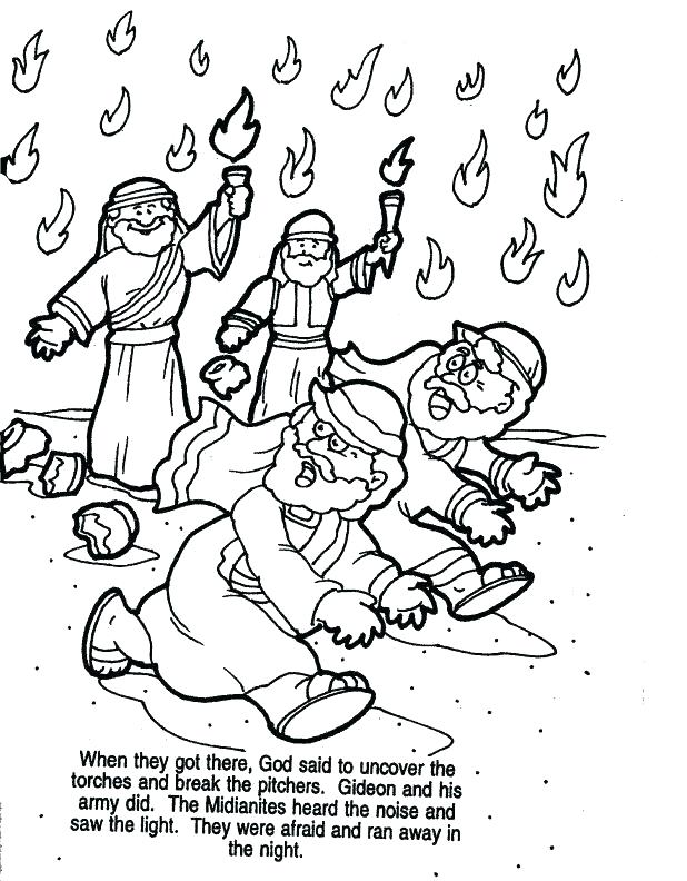618x792 Gideon Coloring Pages Coloring Page Craft Excellent Army Pictures