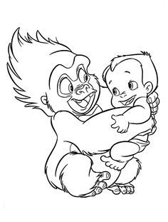 Baby Tarzan Coloring Sheets On Tarzan Coloring Pages 236x311 Baby Tarzan Coloring Sheets On Tarzan Coloring Pages