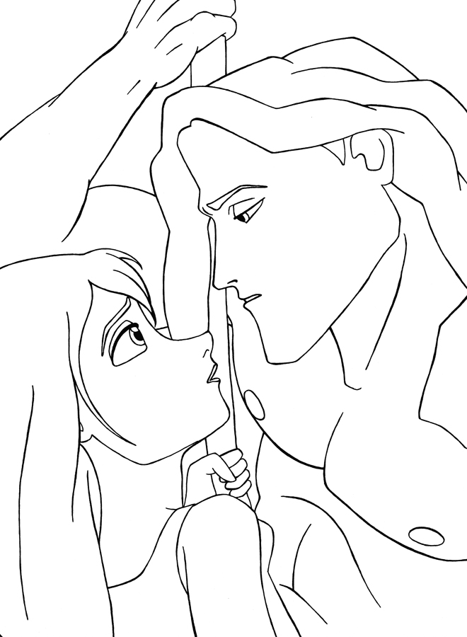 Tarzan And Jane Lineart By Autumneternal On Disnerd 660x900 Tarzan And Jane Lineart By Autumneternal On Disnerd