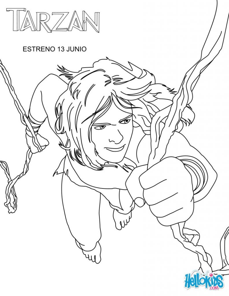 Excellent Disney Tarzan Coloring Pages Printable Free General 792x1024 Excellent Disney Tarzan Coloring Pages Printable Free General