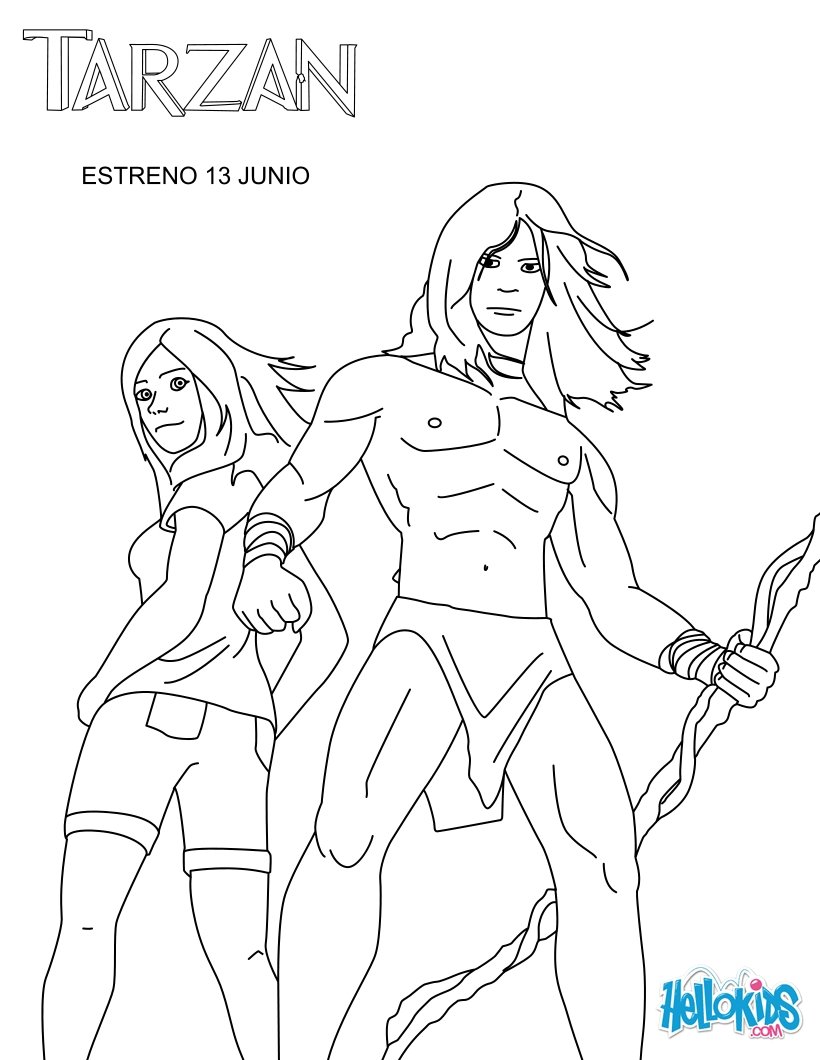 Jane Coloring Pages Tarzan 820x1060 Jane Coloring Pages Tarzan