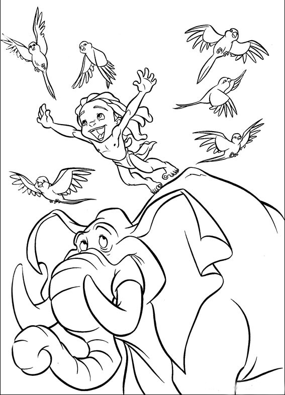 Tarzan Coloring Pages 567x786 Tarzan Coloring Pages