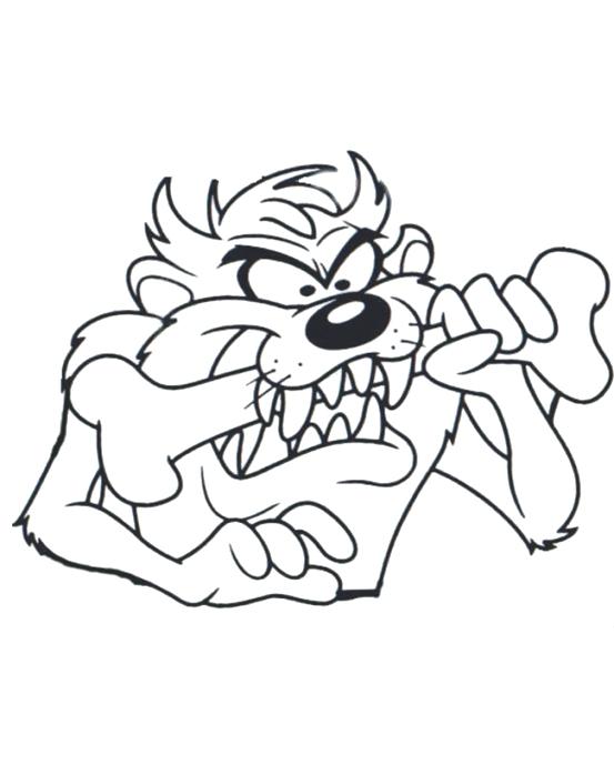 553x698 Tasmanian Devil Coloring Pages Devil Bite Bones Fresh Coloring