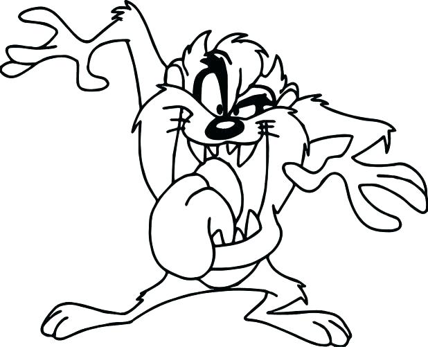618x501 Tasmanian Devil Coloring Pages