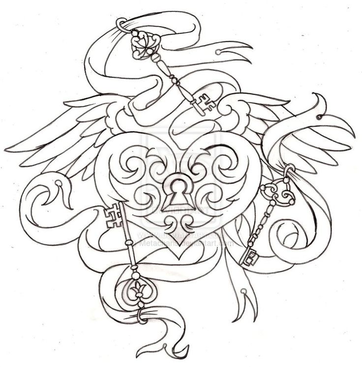 The Lock And Art Galleries In Tattoo Coloring Pages 736x745 The Lock And Art Galleries In Tattoo Coloring Pages