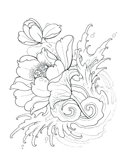 Tattoo Coloring Pages 410x547 Tattoo Coloring Pages