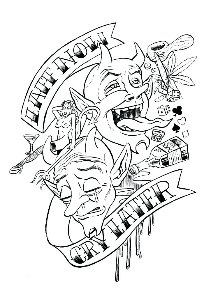 724x1024 Tattoo Coloring Pages Printable Tattoo Coloring Pages Idea Tattoo