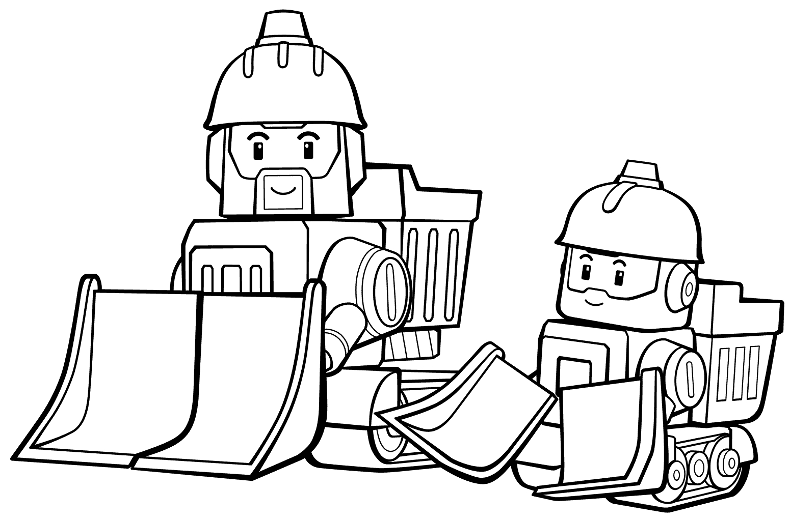 1550x1024 Robocar Poli Coloring Pages