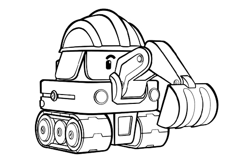 465x329 Taxicab Cap From Robocar Poli Coloring