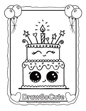 300x388 Coloring Pages Draw So Cute Kawaii