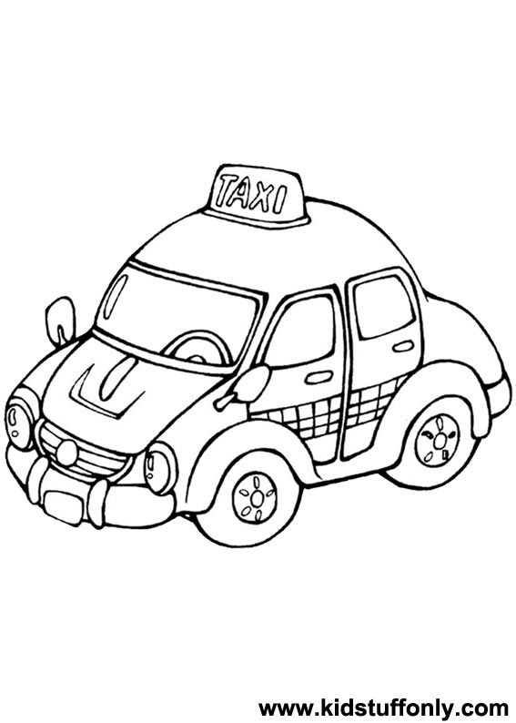 567x794 Taxi Coloring Page Taxi Cab Coloring Pages Kid Stuff Only