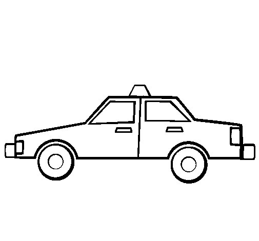 505x470 Taxi Coloring Page