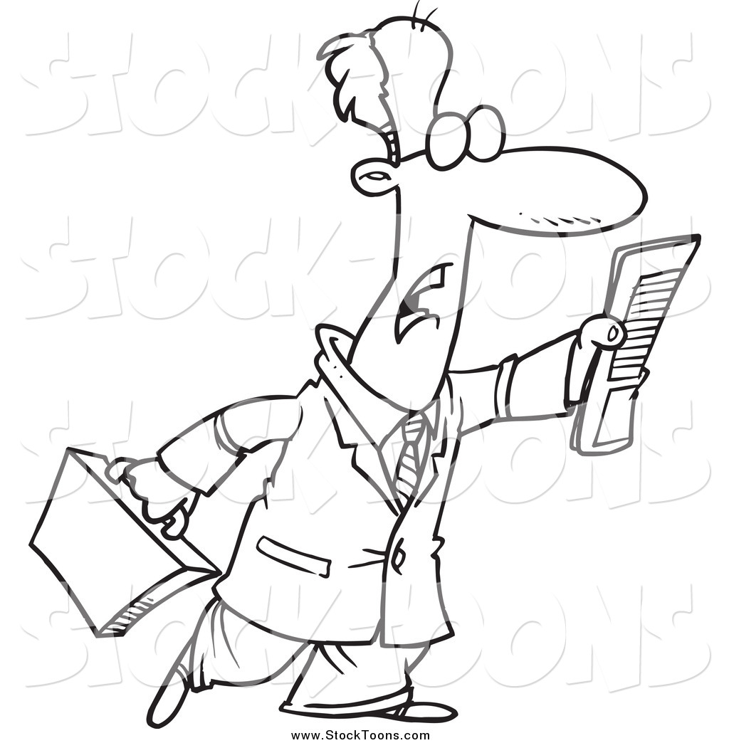 1024x1044 Stock Cartoon Of A Black And White Late Businessman Trying To Flag