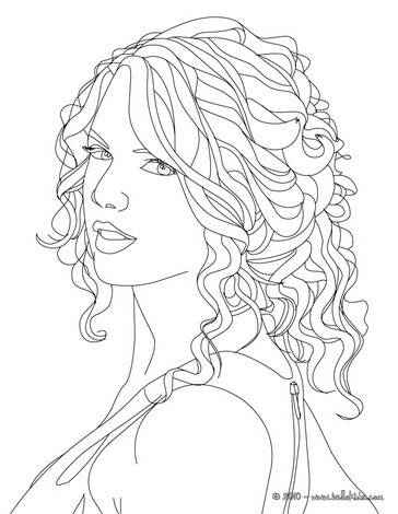 364x470 Taylor Swift Coloring Pages