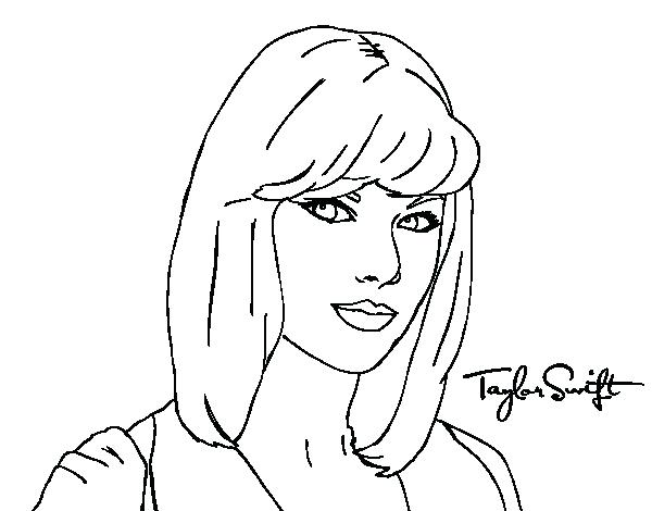 Elegant Taylor Swift Coloring Pages And Swift Celebrity Coloring 600x470 Elegant Taylor Swift Coloring Pages And Swift Celebrity Coloring