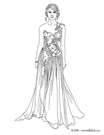 364x470 Taylor Swift Coloring Pages