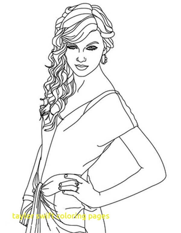 600x775 Taylor Swift Coloring Pages With Lovely Taylor Swift Coloring Page
