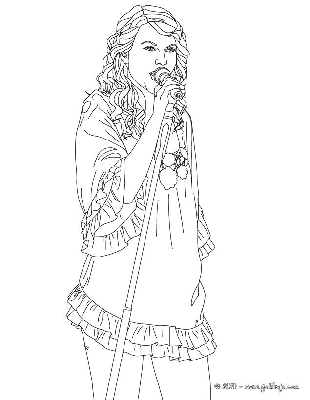 Taylor Swift Coloring Pages at GetColorings.com | Free printable ...