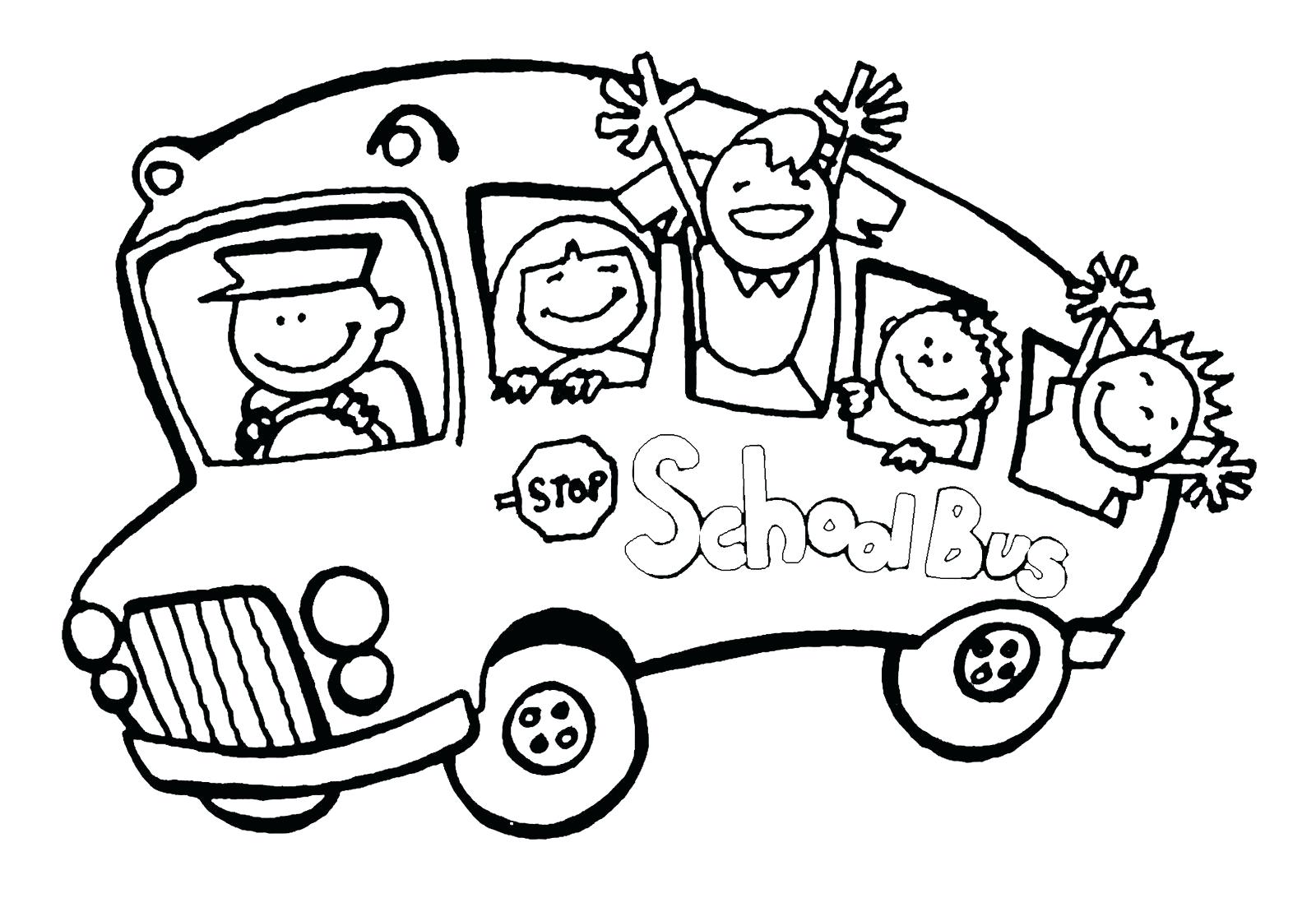 1600x1092 Bus Coloring Pages For Toddlers Page Image Images Classroom School