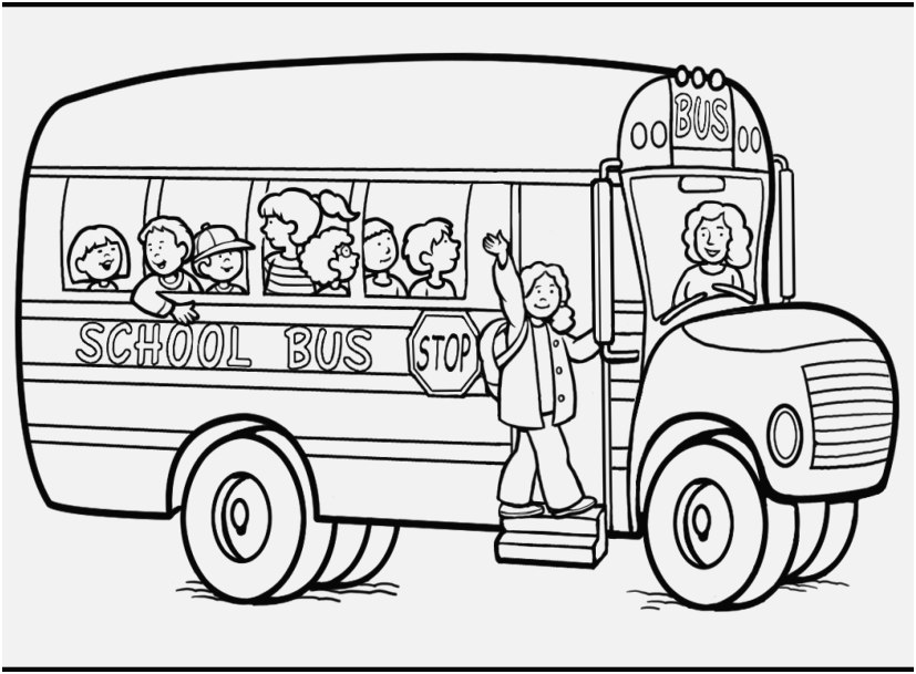 Magnificent Bus Coloring Pages Vignette 827x609 Magnificent Bus Coloring Pages Vignette