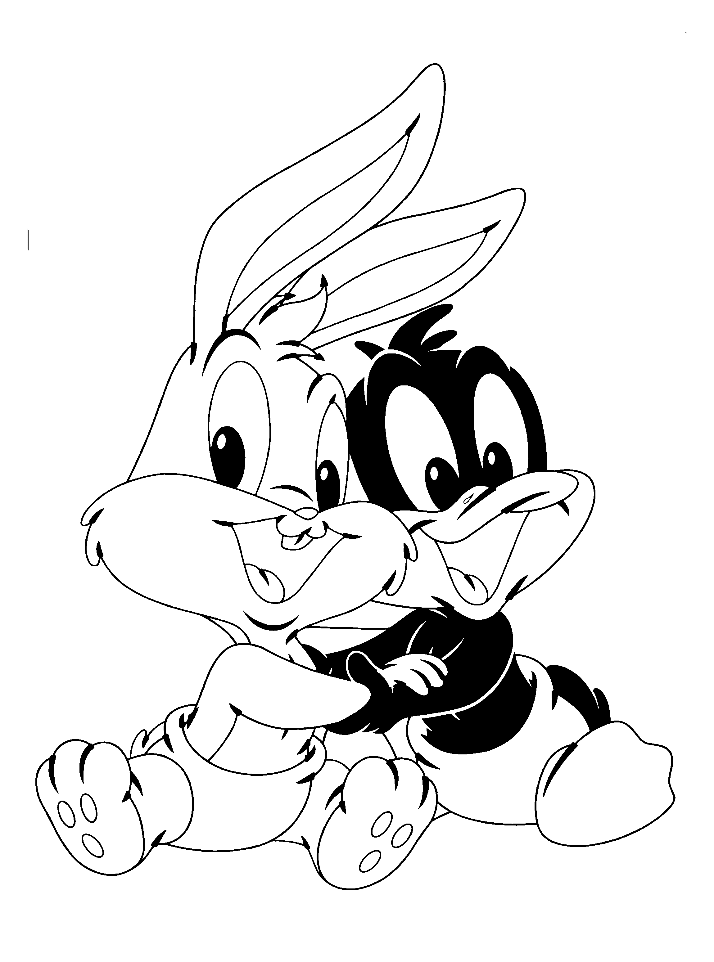 2300x3100 Impressive Baby Looney Tunes Taz Coloring Pages Cuddle Bugs Bunny