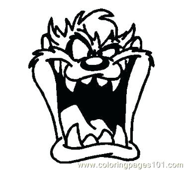 372x341 Taz Coloring Pages 0 Coloring Page Taz Cartoon Coloring Pages
