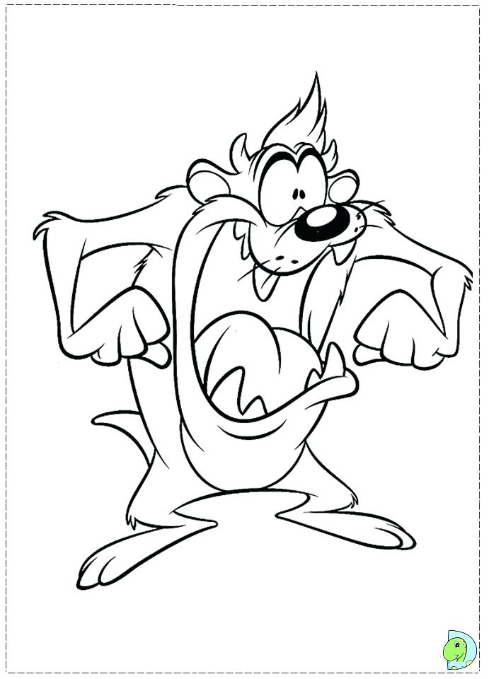 691x960 Taz Coloring Pages Baby Looney Tunes Taz Coloring Pages