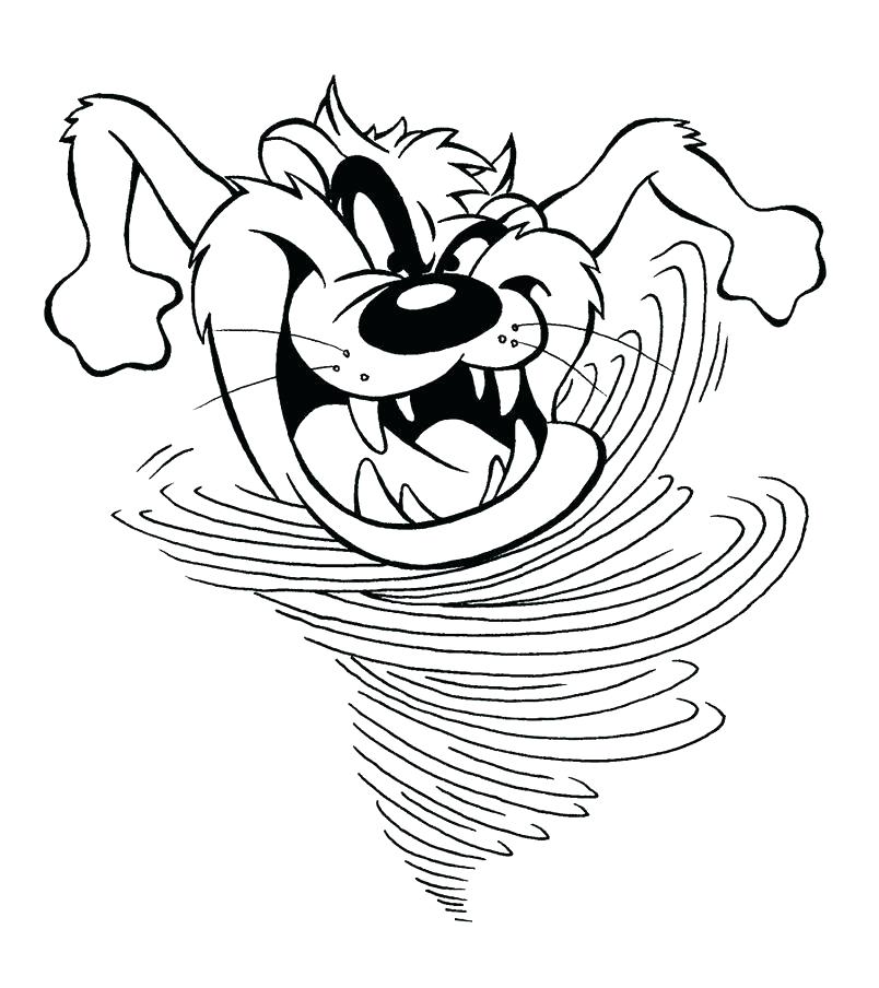 804x904 Taz Coloring Pages Devil Coloring Pages Devil As Hurricanes