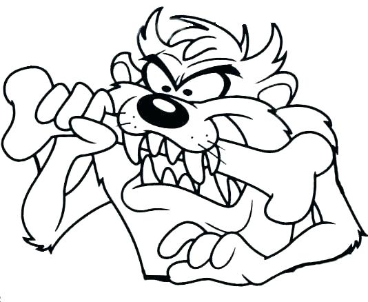 534x438 Baby Looney Tunes Taz Coloring Pages Of Bugs Bunny