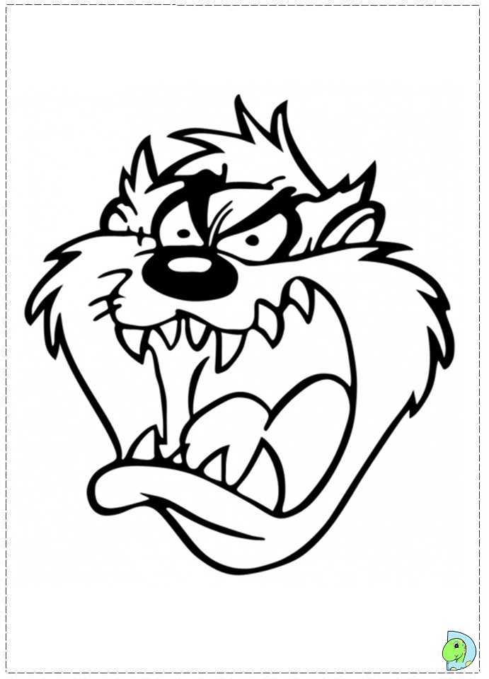 691x960 Tasmanian Devil Coloring Pages Tattoo Page 14