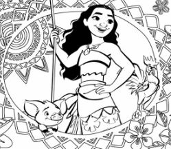 Moana Coloring Pages 249x217 Moana Coloring Pages