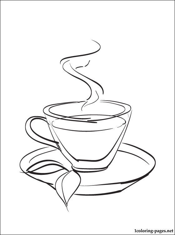 560x750 Tea Coloring Page Coloring Pages