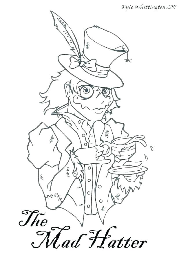 618x882 Tea Party Coloring Page