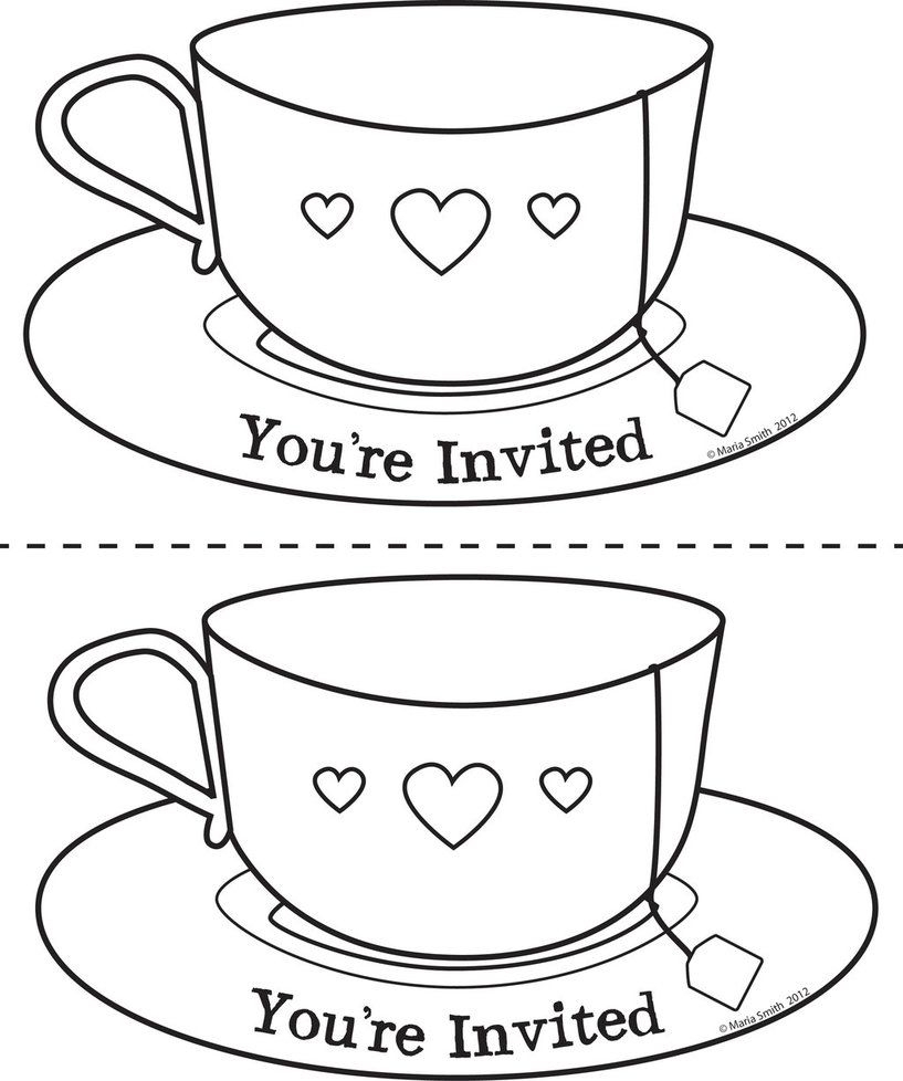 Free Printable Tea Cup Coloring Pages - boringpop.com
