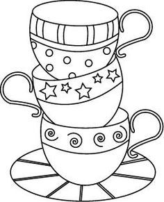 Coffee Cup Colouring 236x291 Coffee Cup Colouring