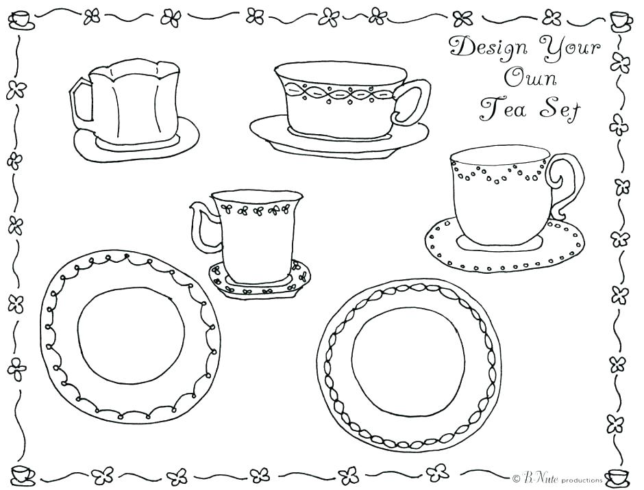 Party Coloring Pages Tea Party Coloring Page Tea Party Tea Party 940x716 Party Coloring Pages Tea Party Coloring Page Tea Party Tea Party