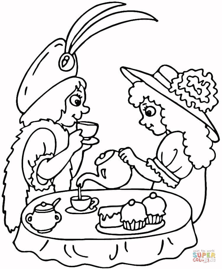 Tea Party Coloring Page Tea Party Coloring Page Ebestbuyvn.co 750x908 Tea Party Coloring Page Tea Party Coloring Page Ebestbuyvn.co