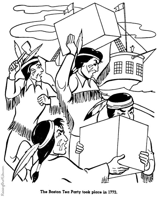 Coloring Pages Of The Boston Tea Party Boston Tea Party Coloring 564x690 Coloring Pages Of The Boston Tea Party Boston Tea Party Coloring